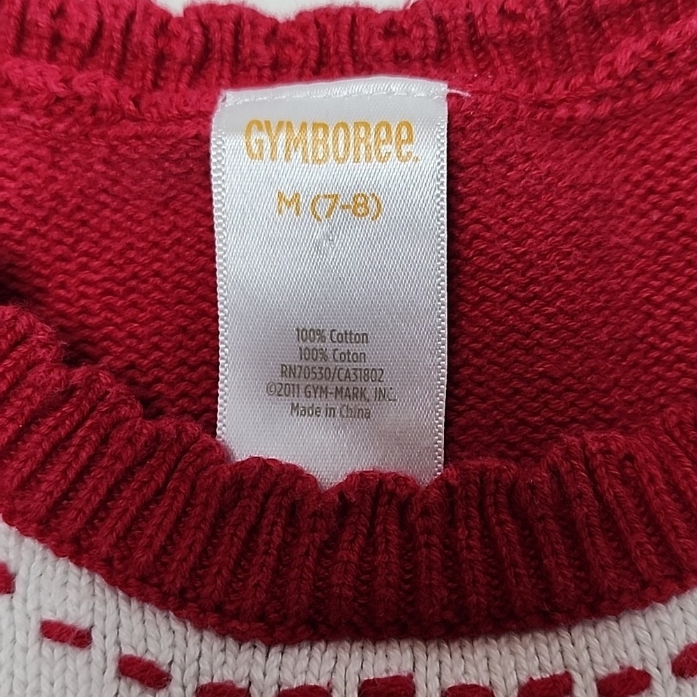 Gymboree Red Cherry Embroidered Sweater Vest Rhinestones Girls 7–8 Cute Retro - Picture 2 of 8